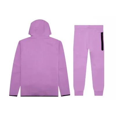 Nike Sportswear Tech Fleece Full Zip Hoodie & Pants Set Violet Shock/Black 02