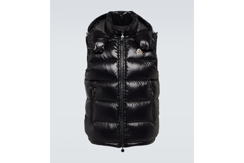 Moncler Bormes Down Vest Black