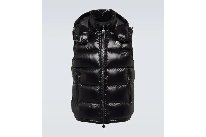 Moncler Bormes Down Vest Black