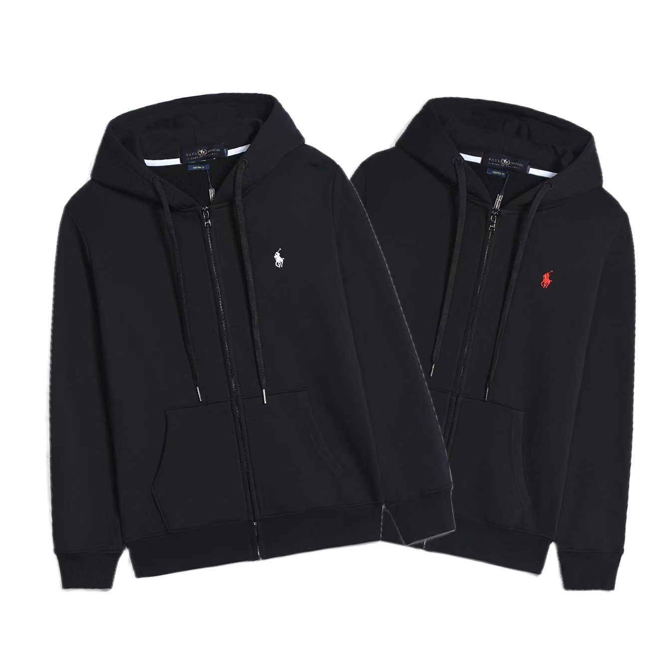 Polo Ralph Lauren Hoodie Black with Black Lace