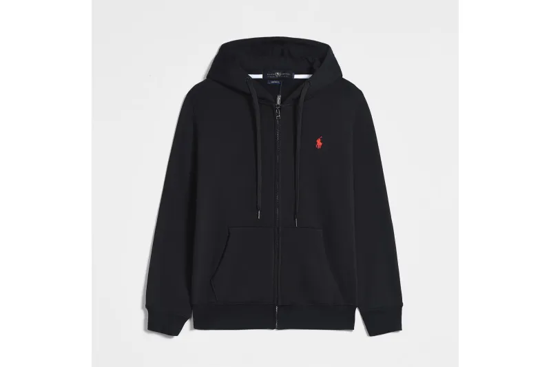 Polo Ralph Lauren Hoodie Black with Black Lace