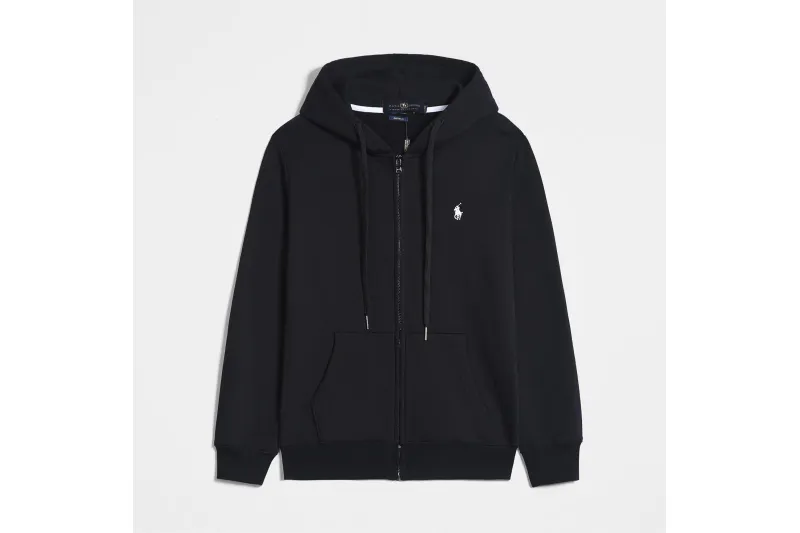 Polo Ralph Lauren Hoodie Black with Black Lace