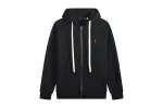 Polo Ralph Lauren Hoodie Black with White Lace