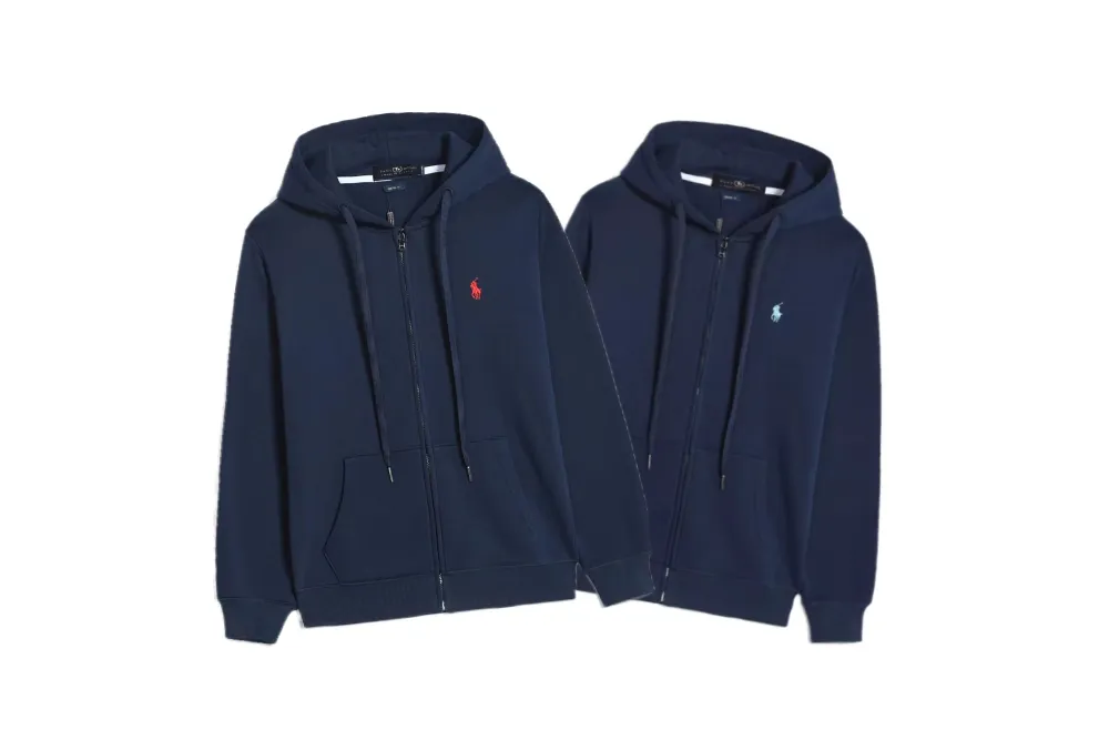Polo Ralph Lauren Hoodie Navy with Navy Lace