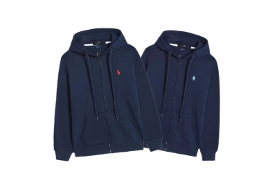 Polo Ralph Lauren Hoodie Navy with Navy Lace 01