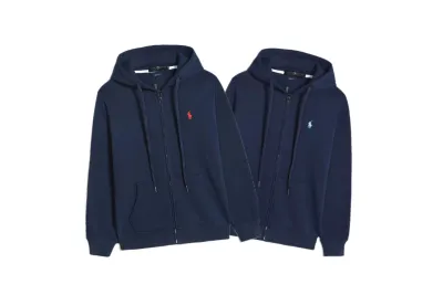Polo Ralph Lauren Hoodie Navy with Navy Lace 01