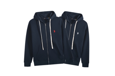 Polo Ralph Lauren Hoodie Navy with White Lace 01