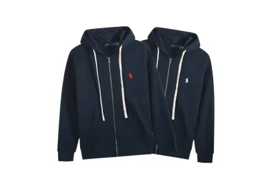 Polo Ralph Lauren Hoodie Navy with White Lace 01