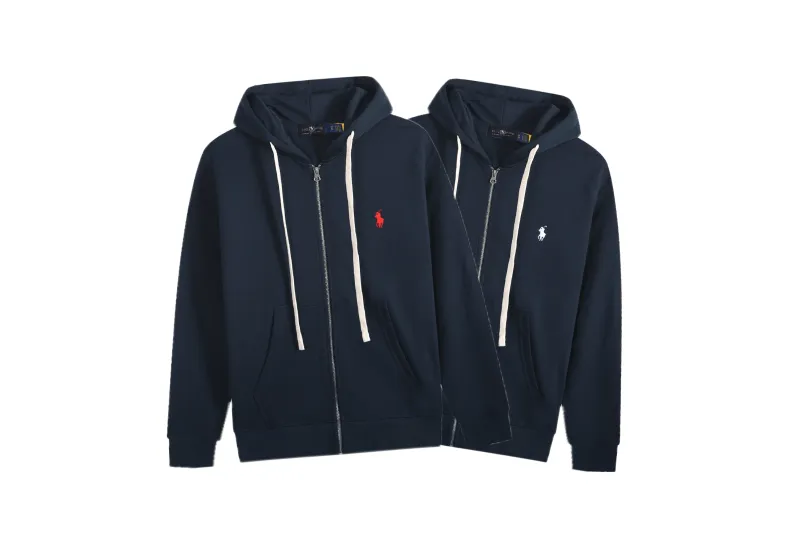 Polo Ralph Lauren Hoodie Navy with White Lace