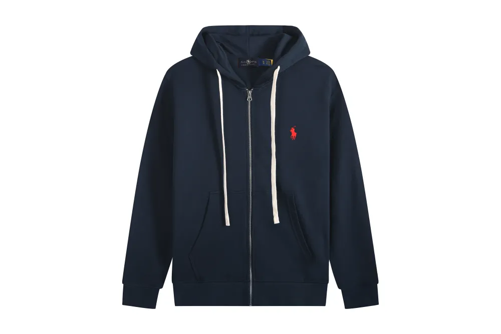Polo Ralph Lauren Hoodie Navy with White Lace