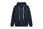 Polo Ralph Lauren Hoodie Navy with White Lace