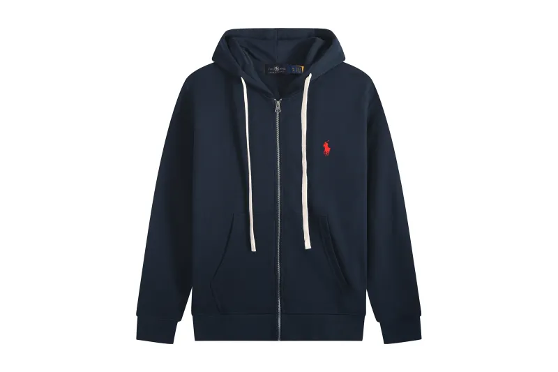 Polo Ralph Lauren Hoodie Navy with White Lace