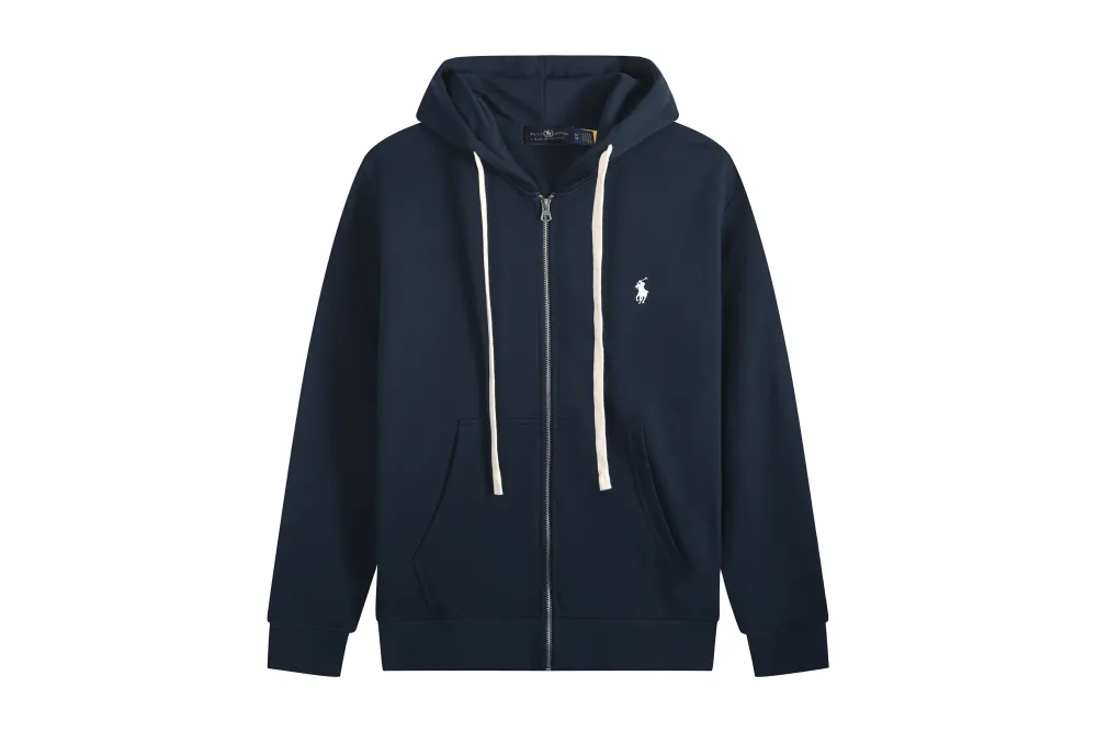 Polo Ralph Lauren Hoodie Navy with White Lace