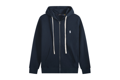 Polo Ralph Lauren Hoodie Navy with White Lace 02