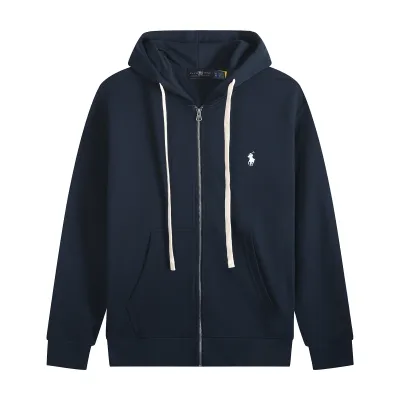 Polo Ralph Lauren Hoodie Navy with White Lace 02