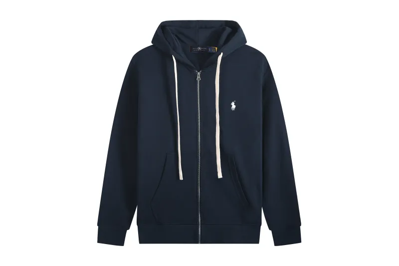 Polo Ralph Lauren Hoodie Navy with White Lace