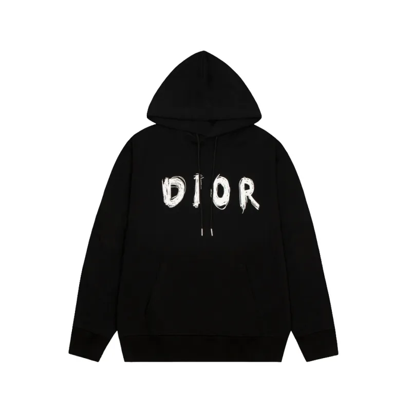 Dior Hoodie Letters Black