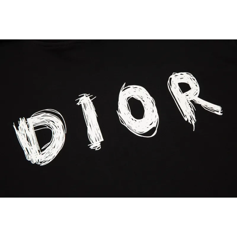 Dior Hoodie Letters Black