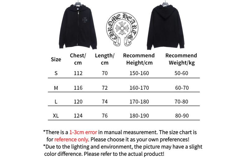 CHROME HEARTS Black Leather Cross Zip Up Hoodie
