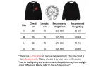 CHROME HEARTS Red Triple Cross Zip Up Hoodie