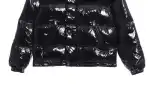 Moncler Lacquered Short Down Jacket Black
