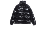 Moncler Lacquered Short Down Jacket Black