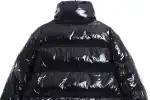 Moncler Lacquered Short Down Jacket Black