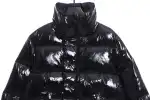Moncler Lacquered Short Down Jacket Black