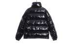 Moncler Lacquered Short Down Jacket Black