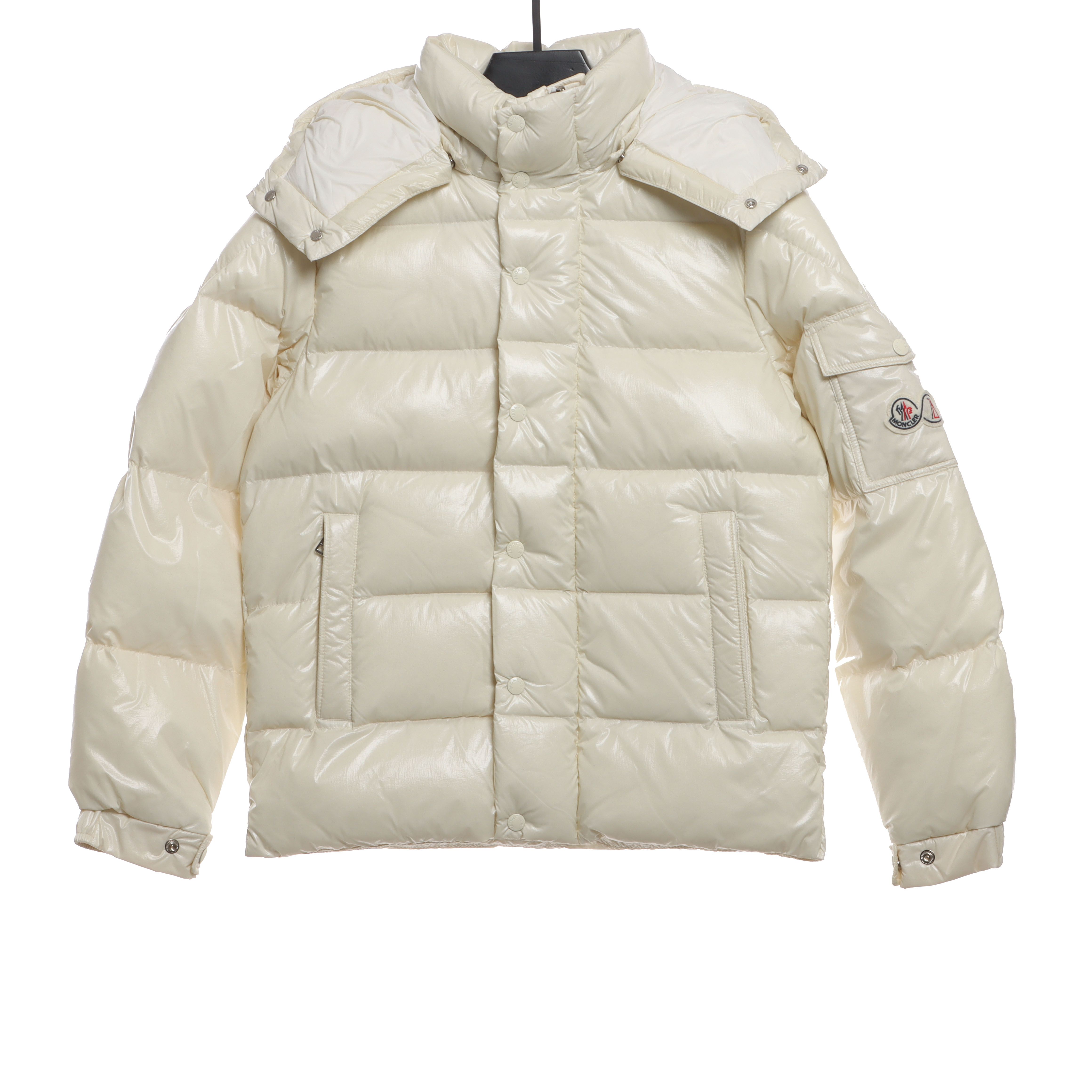 Moncler Maya 70 Short Down Jacket White