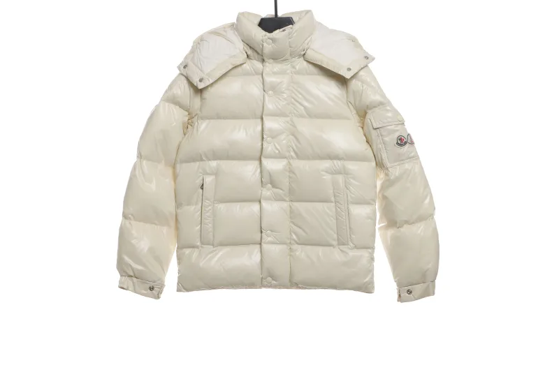 Moncler Maya 70 Short Down Jacket White