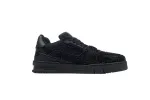 Louis Vuitton LV Trainer Crystals All Black Sneakers