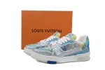 Louis Vuitton LV Trainer Crystals Light Blue/Silver Sneakers