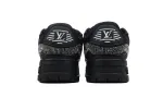RSOUTFIT Louis Vuitton LV Trainer Maxi Sneaker All Black Diamond