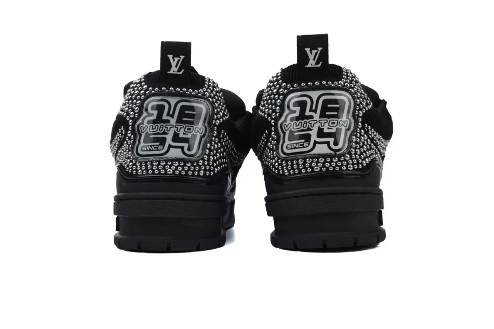 RSOUTFIT Louis Vuitton LV Skate Black Crystal Sneakers