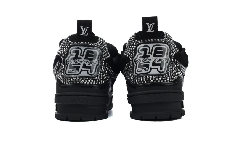 RSOUTFIT Louis Vuitton LV Skate Black Crystal Sneakers