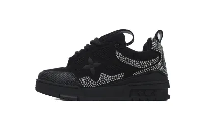 RSOUTFIT Louis Vuitton LV Skate Black Crystal Sneakers 01