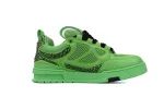 RSOUTFIT Louis Vuitton Neon Green Crystal LV Skate Sneakers