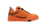 RSOUTFIT Louis Vuitton Neon Orange Crystal LV Skate Sneakers