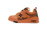 RSOUTFIT Louis Vuitton Neon Orange Crystal LV Skate Sneakers