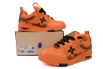 RSOUTFIT Louis Vuitton Neon Orange Crystal LV Skate Sneakers