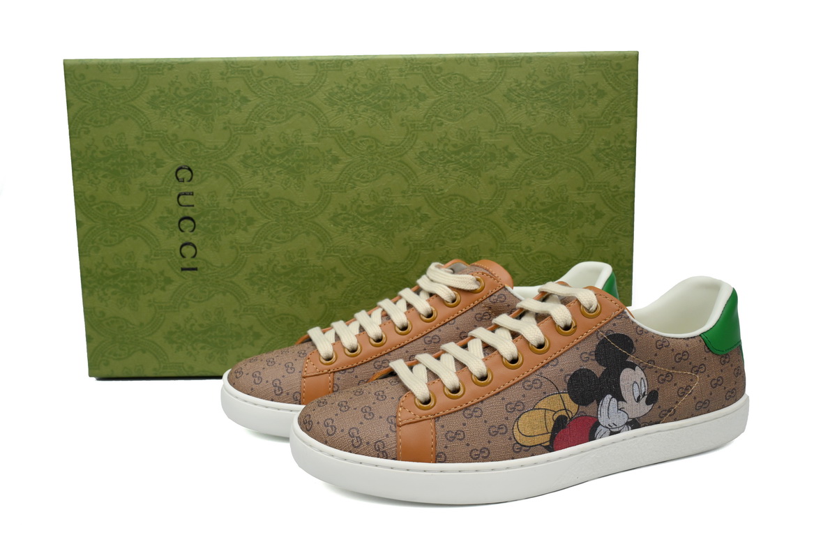 Disney x Gucci Ace Low Mickey Mouse Beige