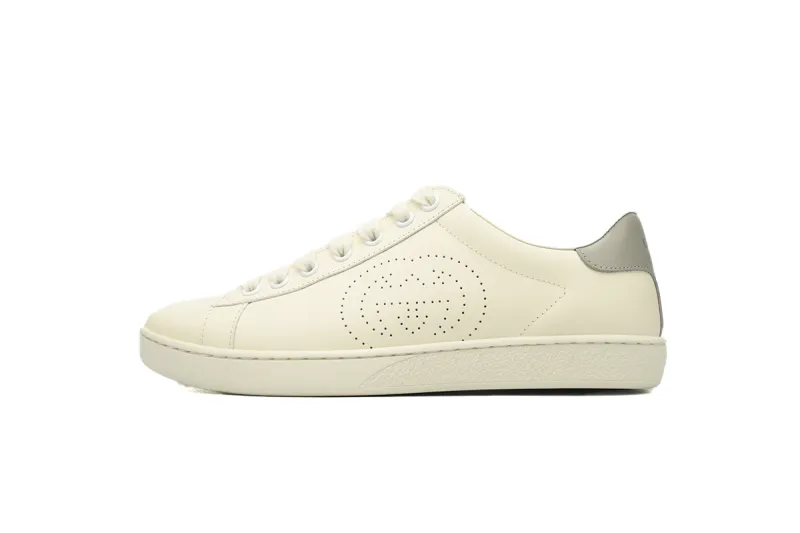 Gucci Ace Perforated Interlocking G White