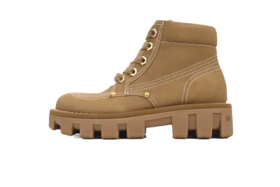 RSOUTFIT Louis Vuitton LV Checker Ankle Boot Beige 1ACN8D 01