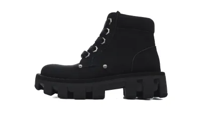 RSOUTFIT Louis Vuitton LV Checker Ankle Boot Black 1ACN7Y 01