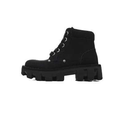 RSOUTFIT Louis Vuitton LV Checker Ankle Boot Black 1ACN7Y 01