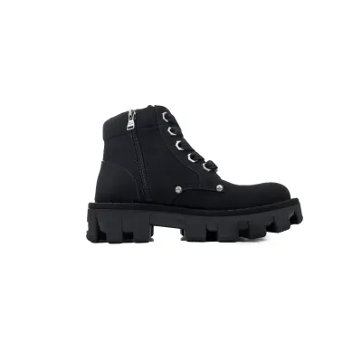 RSOUTFIT Louis Vuitton LV Checker Ankle Boot Black 1ACN7Y 02