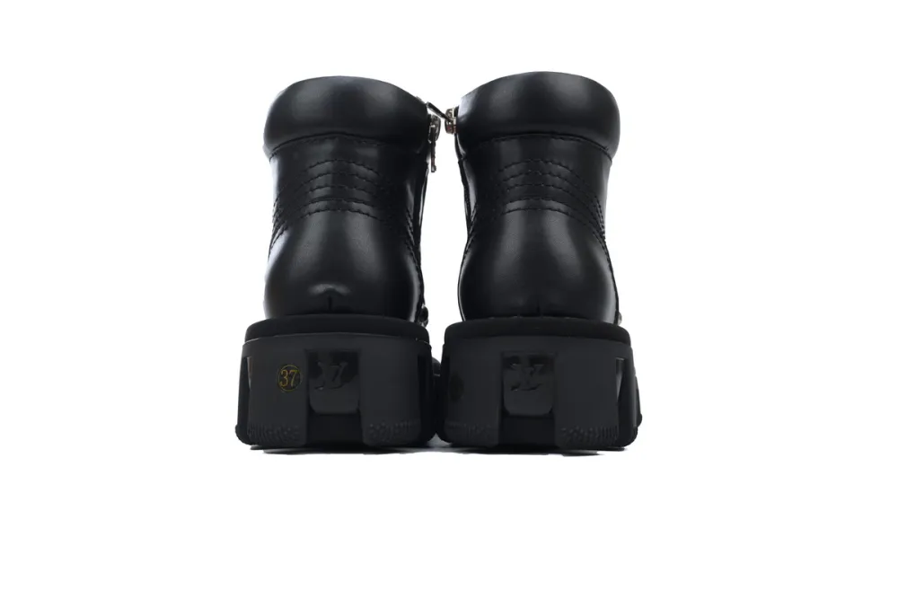 RSOUTFIT Louis Vuitton LV Checker Ankle Boot Black Cowhide