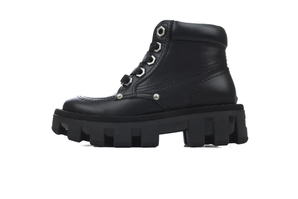 RSOUTFIT Louis Vuitton LV Checker Ankle Boot Black Cowhide