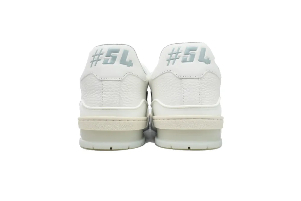 Louis Vuitton LV Trainer Sneaker White Grey Signature 1A8WAY
